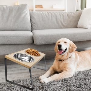 Bol d'alimentation personnalisé facile à nettoyer pour chiens et chats 2024 nouveauté bol d'alimentation pour animaux de compagnie en bois acheter à un coût raisonnable - Product Image 4