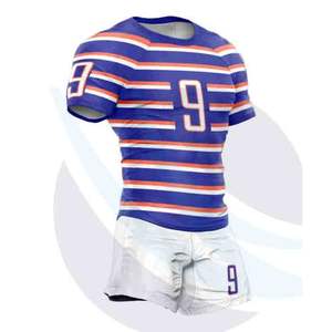 Nuevos Conjuntos de Uniformes de Rugby Personalizados Unisex, Impresión por Transferencia de Calor, Transpirables, de Secado Rápido, Poliéster Ecológico - Product Image 3