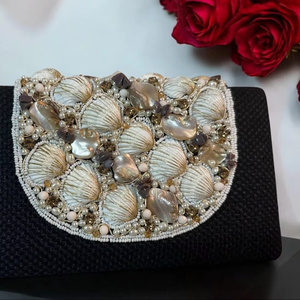 Sac fourre-tout décoré de coquillages fait à la main Sac à main de plage pour femmes Vente en gros Inde - Product Image 1