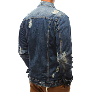 Venta caliente invierno Tallas grandes hombres Denim Jean Jacket buena calidad fuerte de larga duración Denim jeans chaquetas para hombres de alta calidad - Product Image 4