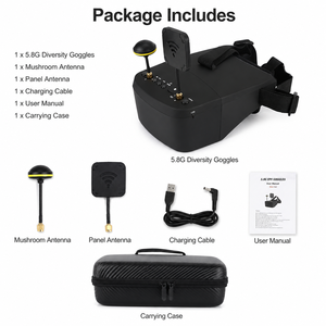 Gafas FPV 800D 5 8G 40CH Diversity con DVR, Auriculares con Pantalla de 5 Pulgadas y Diseño Desmontable para Drones RC - Product Image 4