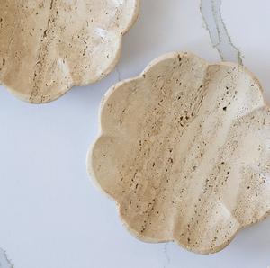 ชามหินอ่อน Travertine หรูหราสำหรับตกแต่งห้องน้ำ สไตล์สปา ใช้เก็บของบนโต๊ะเครื่องแป้ง และตกแต่งบ้านสไตล์โมเดิร์น ชามอเนกประสงค์สุดหรู - Product Image 3