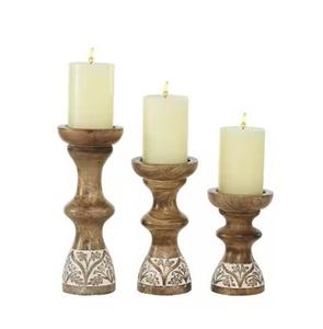 Candelabros de madera hechos a mano, respetuosos con el medio ambiente, duraderos, de alta calidad, para decoración rústica moderna y de estilo bohemio, tamaño personalizado disponible - Product Image 5