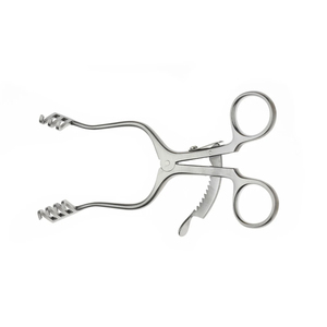 Retractor de autorretención de contorno de cuero cabelludo 3x4 puntas romas 14cm instrumento de acero inoxidable Retractor de autorretención de contorno de cuero cabelludo - Product Image 1