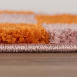 Alfombra de poliéster estampada en naranja y rosa Joli Wave para dormitorio, oficina, habitación de adolescentes - Product Image 5