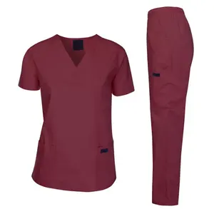 Uniformes médicos azules marinos de lujo para hombres y mujeres para enfermeras y trabajadores de joggers uniformes de hospital cómodos - Product Image 3