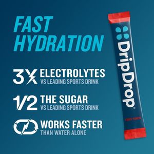 Sachets d'hydratation DripDrop - Punch aux fruits - Préparation en poudre d'électrolytes à portion individuelle - 32 sachets - Product Image 2
