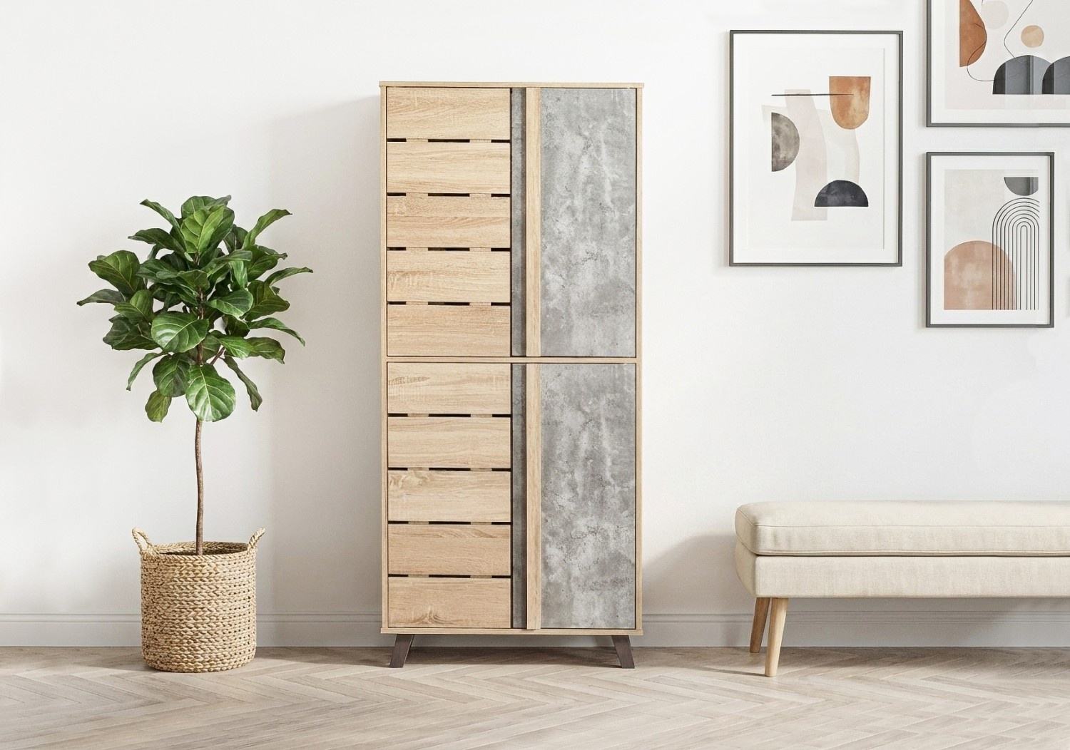 Light Somana Oak + Light Marble