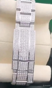 Reloj Mecánico Personalizado con Moissanita VVS, Pasa el Test de Diamantes, Engaste Hecho a Mano, Reloj de Pulsera de Lujo con Incrustaciones de Diamantes para Hombre - Product Image 3