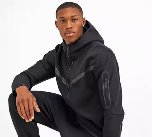 Ropa deportiva ligera personalizada para hombre, ropa deportiva de invierno con forro de Sherpa, traje de jogging de entrenamiento de lana y Sudadera con capucha para hombre - Product Image 4