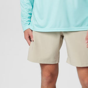 Servicio OEM para Compradores al por Mayor, Pantalones Cortos Casuales para Hombre de Color Sólido con Diseño de Logotipo Personalizado, Corte Regular, Precio al por Mayor con Cierre de Botón - Product Image 3