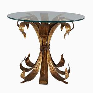 Table supérieure florale en aluminium fabriquée à la main avec finition en verre solide, idéale pour les collections de design d'intérieur organisées - Product Image 3