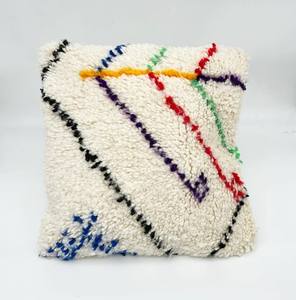 This Pillow Was Made From a Vintage <b>Moroccan</b> Pillow <b>Cover</b> <b>Moroccan</b> Woolen <b>Cushion</b> <b>Covers</b> Decorative <b>Cushion</b> Home - Product Image 4