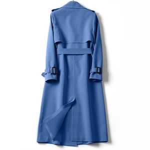 Gabardina elegante de moda ligera para mujer, abrigo informal con cinturón Popular, cierre de un solo pecho, característica sostenible de secado rápido - Product Image 2