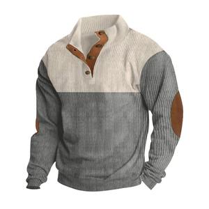 Chemises pour hommes de conception pénale de qualité supérieure Sweat-shirt pour hommes respirant personnalisé élégant 100% sweats à col rond en coton biologique - Product Image 4