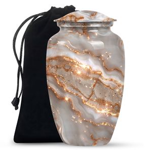 Urna de cremación abstracta para cenizas humanas, urna conmemorativa, recuerdos, 10 pulgadas - Product Image 1