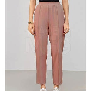 Pantalones de Mujer Hechos a Medida a Bajo Precio, Cintura Media, Frente Plano, 100% Algodón, Transpirables, de Secado Rápido, Casuales - Product Image 2