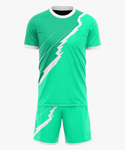 Kit de fútbol de sublimación completa personalizado para hombres y mujeres, camiseta de fútbol cómoda de tela ligera suave, 100% poliéster - Product Image 2