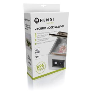Bolsas de Almacenamiento al Vacío para Cocción Sous Vide HENDI, 100 Piezas, 200x150mm - Product Image 1