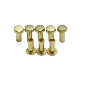 Offre Spéciale : Rivets à Tête Ronde en Laiton Creux et Semi-Tubulaire pour Contact Électrique - Product Image 1