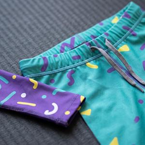 Retro 90s No Gi Set, Sublimated <b>BJJ</b> <b>Rashguard</b> and Spats, Custom OEM Grappling Wholesale - Product Image 5