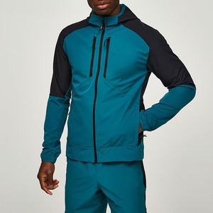 SUMROOS Custom Slim-Fitting Four Way Stretch Windbreaker Hot Selling 95% Polyester 5% Spandex Woven <b>Jacket</b> <b>for</b> Winter Hiking - Product Image 1