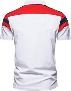 Haute Qualité Polyester Hommes Polo T-shirts Léger Respirant Plus La Taille Solide Couleur Top À La Mode Polos - Product Image 2
