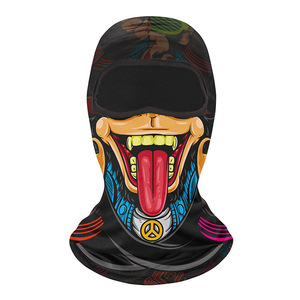 Masker luar ruangan pola tengkorak, tudung Balaclava wajah penuh meregang untuk bersepeda berburu mendaki berkendara pakaian salju <span class=keywords><strong>Airsoft</strong></span> - Product Image 1