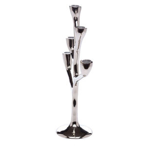 Meilleure vente argent candélabre nouvelle maison moderne hôtel décor candélabre pour mariage Table pièce maîtresse bougeoir - Product Image 3