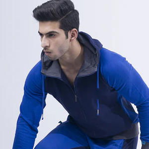 Buena calidad personalizado polar 100% algodón ropa deportiva liso Jogging traje de gran tamaño chándal para hombres - Product Image 5