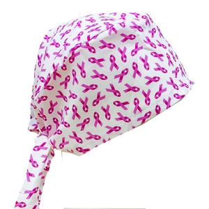 Gorro de fregado con lazo de Cinta ajustable, impresión personalizada, tela que absorbe el sudor, opción Reversible, suministros de enfermera de Hospital, gorro de fregado duradero - Product Image 2