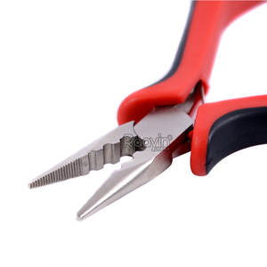Premium 3-in-1 <b>Hair</b> <b>Extension</b> <b>Tool</b> - Steel Pliers for Forming Capsules with Flat Mouth and Bended Jaw - Product Image 6