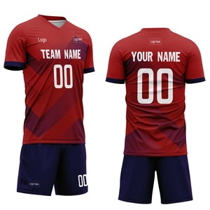 Conjuntos de camisetas de fútbol con sublimación, camisetas de media manga para equipos profesionales, uniformes de fútbol ligeros personalizados - Product Image 4