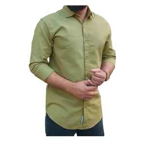 Popeline d'été décontractée rayée et respirante de haute qualité pour hommes, 100% coton, manches longues, bouton unique, service OEM, conception personnalisée - Product Image 1