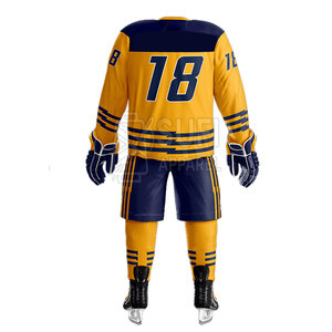 Nueva Llegada, Conjuntos de Uniformes de Hockey sobre Hielo Más Vendidos, Servicio OEM, 100% Poliéster, Secado Rápido, Transpirable, Colores Personalizados - Product Image 3