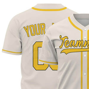 Uniforme Deportivo de Béisbol Transpirable Personalizado 2024, Uniforme de Equipo de Alta Calidad, 100% Poliéster, Venta al Por Mayor - Product Image 3