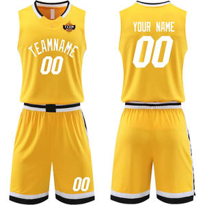 Ensemble de maillots de basket-ball sublimés Uniformes personnalisés pour hommes avec short Impression personnalisée du logo de l'équipe Vêtements de sport respirants - Product Image 1