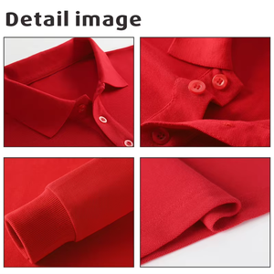 POLO de negocios de manga larga para Primavera/otoño, Top de alta calidad de Color sólido, se puede personalizar el bordado y la impresión del LOGOTIPO NSLP - Product Image 3