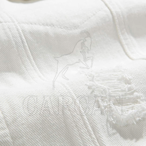 Best Selling Men's High Street Style Denim <b>Jackets</b> Custom Pattern Plain <b>White</b> with Long Sleeves - Product Image 6