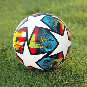 Balón de fútbol profesional con logotipo personalizado, tamaño oficial 5, balón de fútbol de alta calidad con unión térmica de cuero sintético PU - Product Image 1