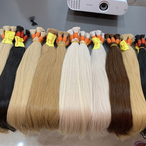 Cabello humano 100% liso y sedoso Cabello a granel de alta calidad Color Rubio Cabello crudo vietnamita - Product Image 2