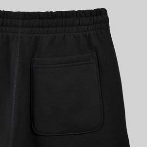 Pantalones Cortos Unisex Negros de Algodón con Cordón, Diseño Simple y Ecológico, Felpa Gruesa, Transpirables, para Verano, Corte Regular - Product Image 5