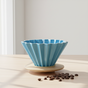 Gotero de Porcelana Multiusos de Primera Calidad 3461007, DURADERO, con Soporte de Madera en Forma de Abanico y Anillo de Silicona - Product Image 5