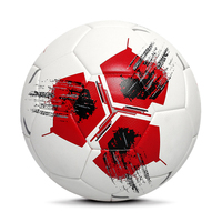 Ensemble de ballons de football professionnels de haute qualité, 5 pièces, cousus à la machine, thermocollés, durables, légers, ballons de match, sports de plein air