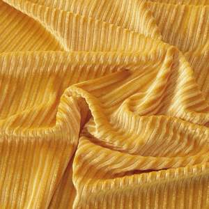 Tela elástica de terciopelo ripstop plisada amarilla para niños, fundas de sofá DIY, cojín, manualidades, vestido, disfraz y funda de almohada, ropa - Product Image 2