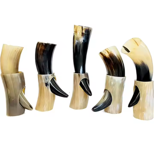 Cuerno para beber de la mejor calidad, cuerno para beber vikingo de buey de alta venta natural con soporte, tazas de cuerno, taza de vino directa de fábrica al por mayor - Product Image 2