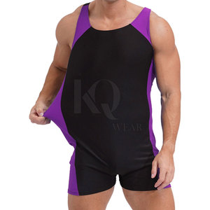 Wrestling <b>Singlets</b> Casual Lightweight Breathable 100% Polyester Fabric <b>for</b> <b>Men</b> Training Practice Gym Workout Sports Competition - Product Image 4
