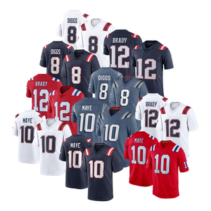 Camiseta de Fútbol Americano Unisex de Alta Calidad con Mangas Cortas, Color y Logotipo Personalizables, Transpirable, Servicio OEM, Marca Privada - Product Image 1
