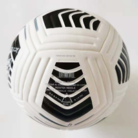Ballon de football unisexe de haute qualité, personnalisable avec logo, pour compétition, en cuir, avec thermocollage, pour sport professionnel