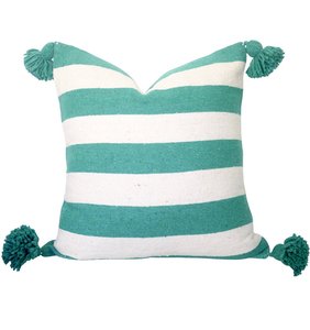 100% bông sọc nhà sử dụng trang trí đệm bao gồm tua tay dệt Boho chần trắng 45x45cm - Product Image 5